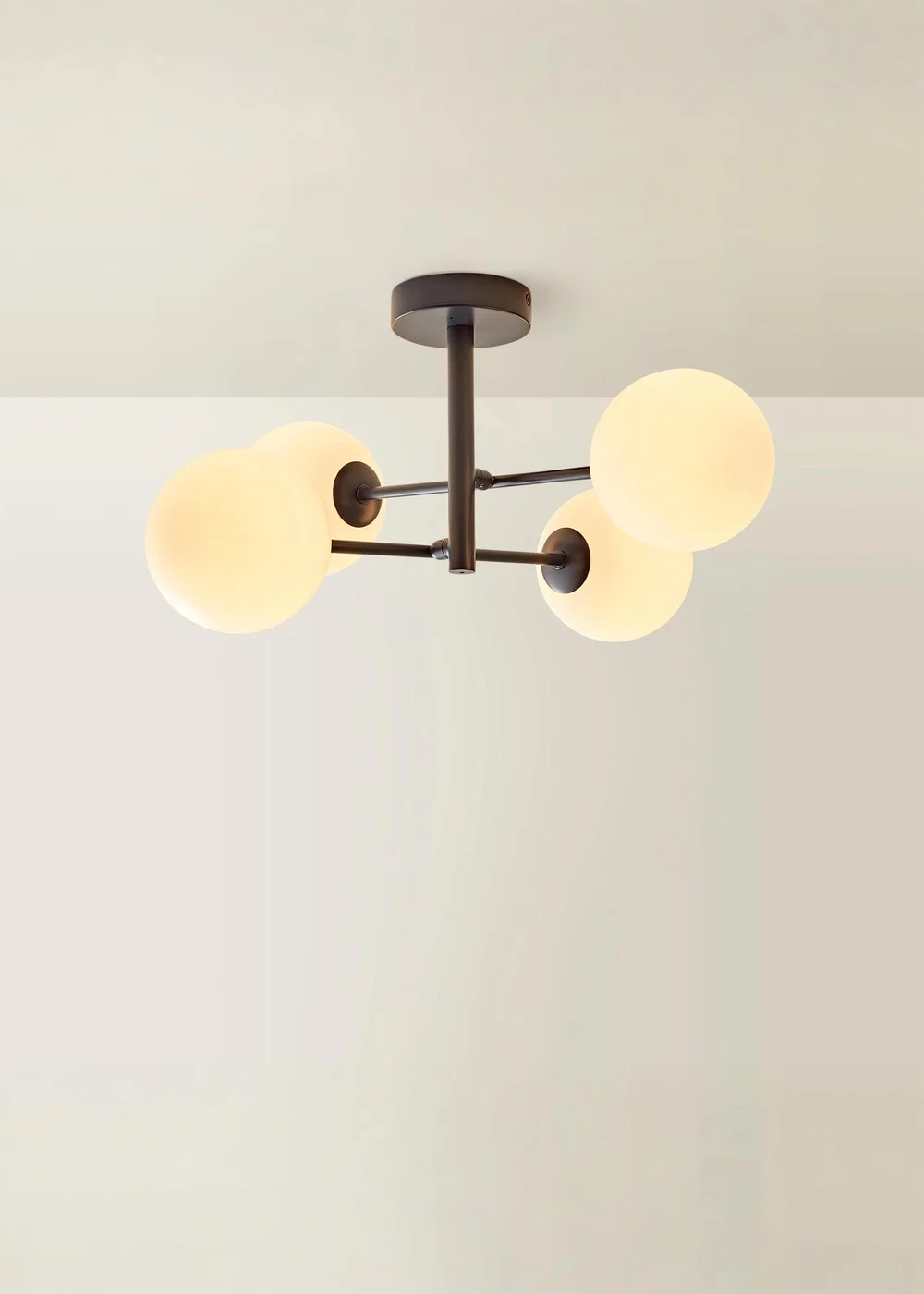 ValueLights Darla Navy 4 Way Bathroom Ceiling Light with Bulbs - One Size Image 3
