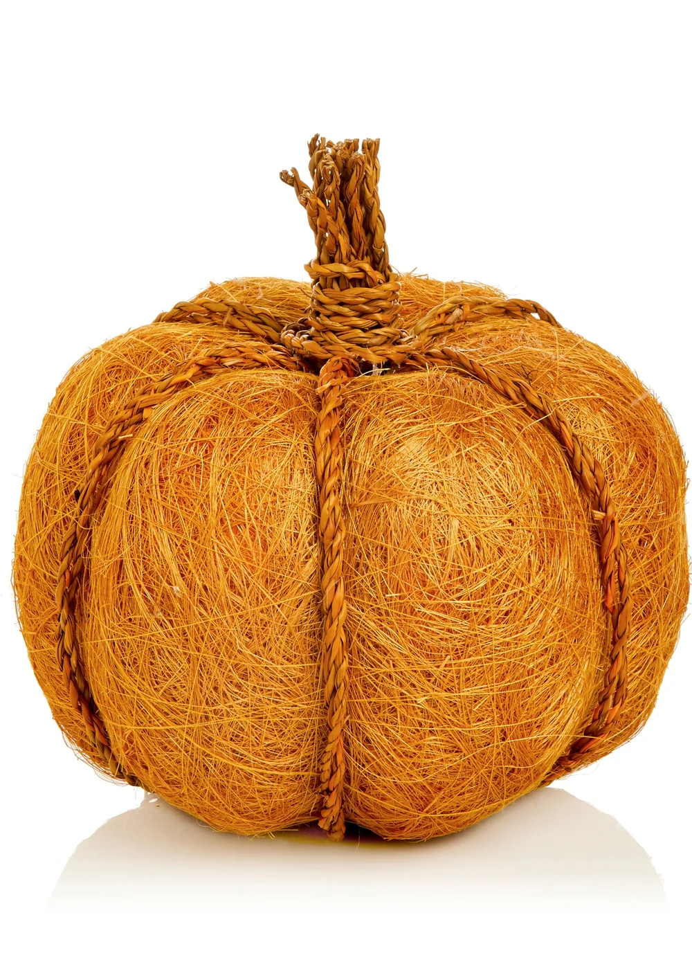 Premier Decorations Yellow Natural Jute Pumpkin - One Size Image 1