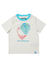 Lucy & Sam Cream Born To Stand Out SS Tee (6 Months to 6 Years) - Age 4-5 Years Image 2