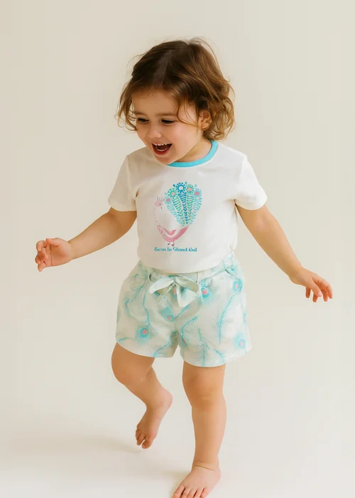 Lucy & Sam Cream Born To Stand Out SS Tee (6 Months to 6 Years) - Age 4-5 Years Image 1