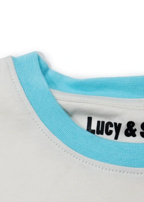 Lucy & Sam Cream Born To Stand Out SS Tee (6 Months to 6 Years) - Age 4-5 Years Image 4