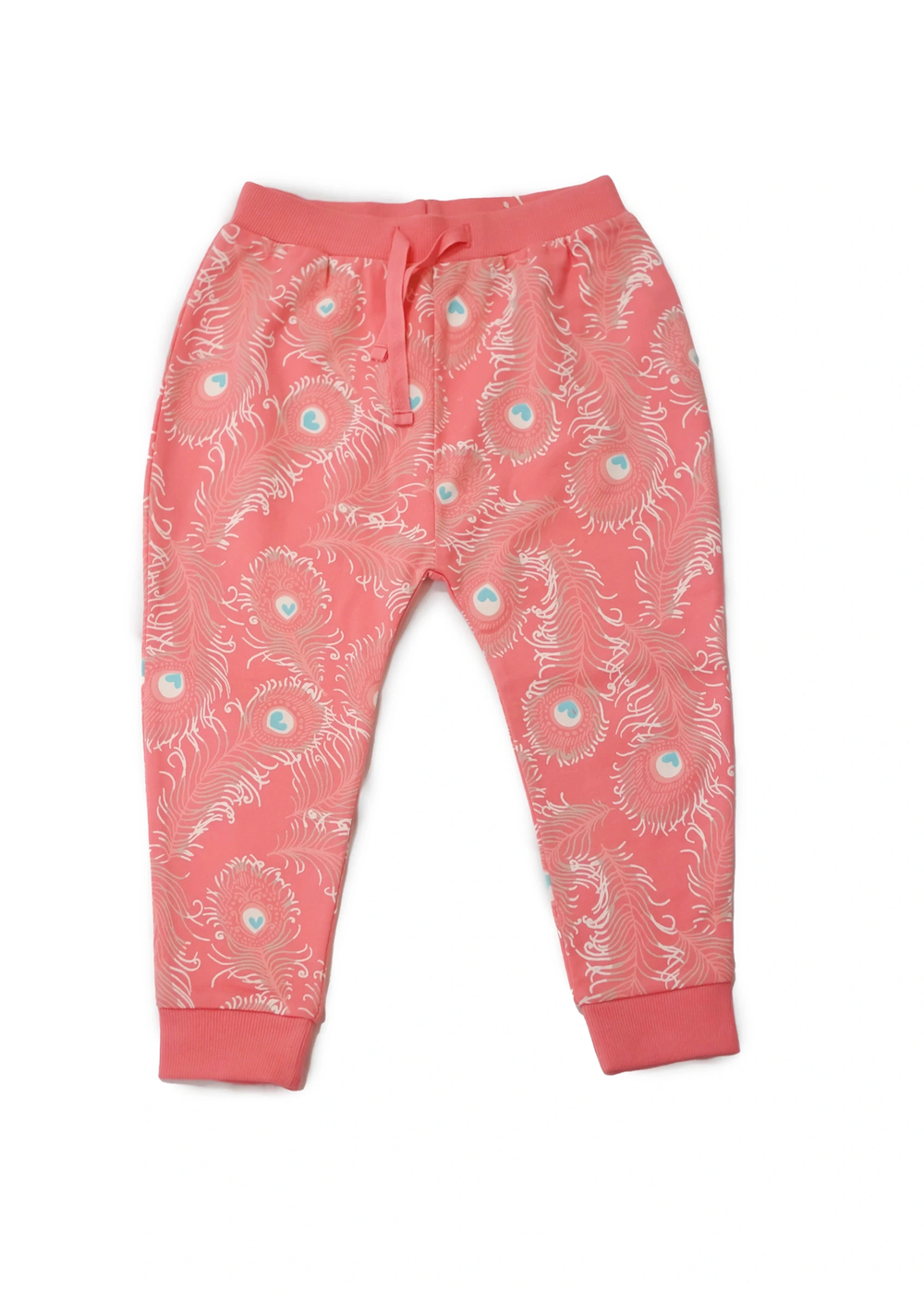 Lucy & Sam Pink Peacock Harem Jogger (6 Months to 6 Years) - 18 - 24 Months Image 2