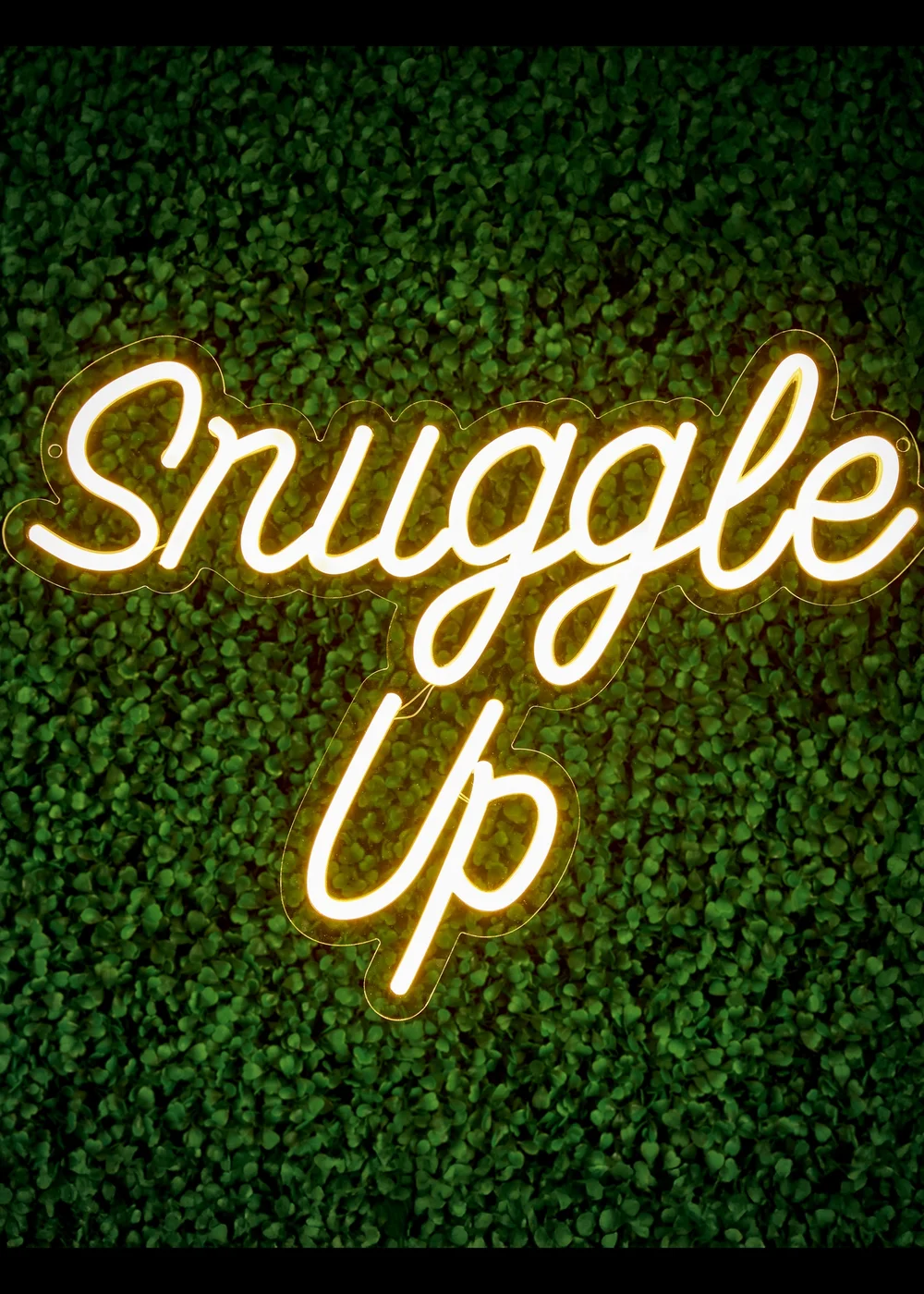 Premier Decorations LED Neon Snuggle Up Wall Sign - One Size Image 1