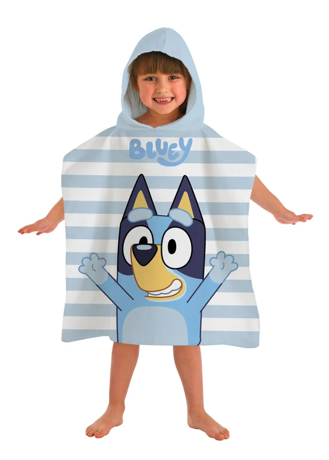 Bluey Blue Hooded Towel