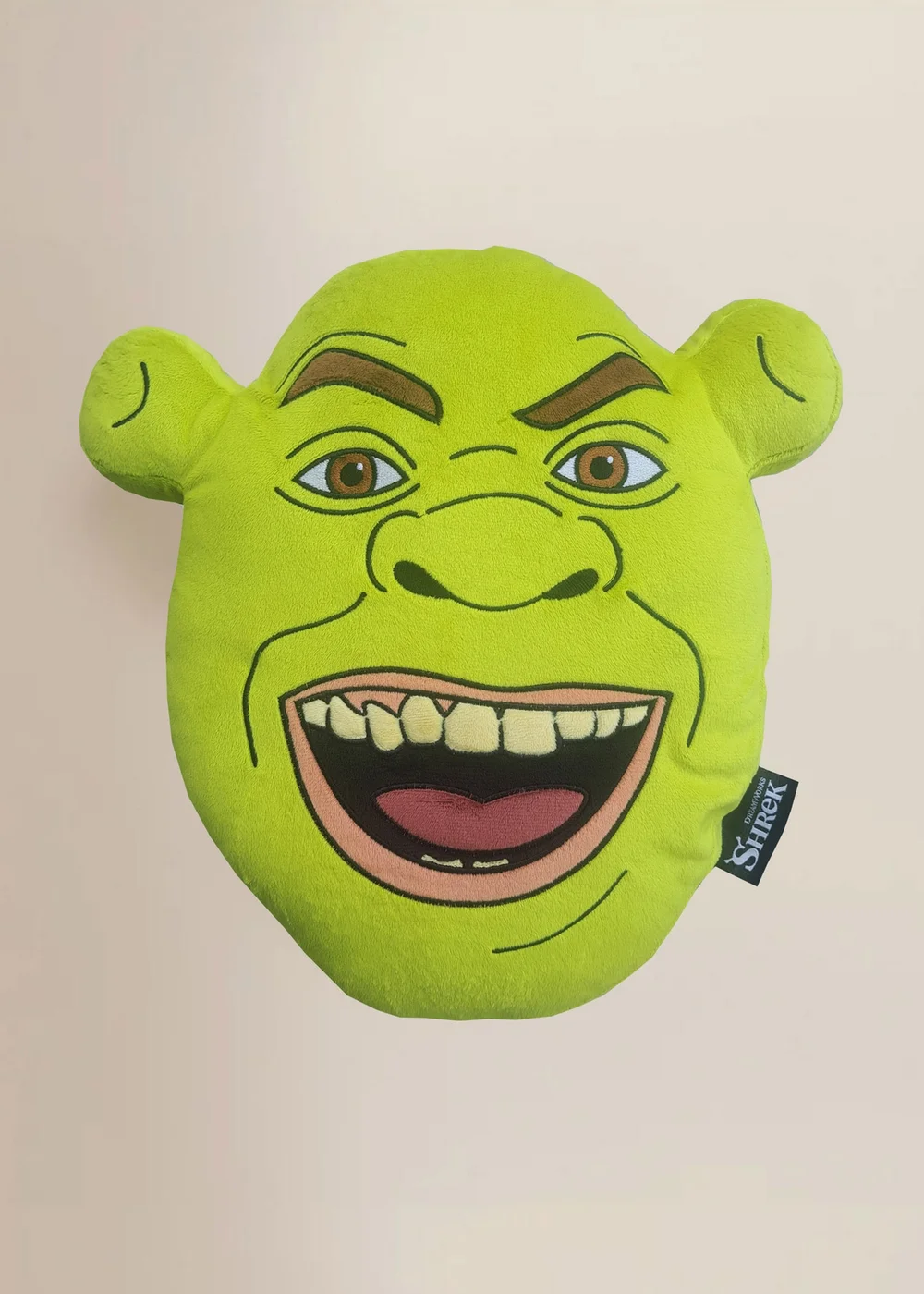 Shrek Green Head Cushion - One Size Image 1