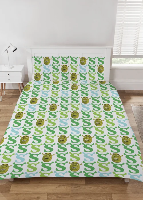 Shrek Green Double Duvet Set - Single Image 2