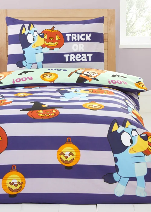 Bluey Halloween Blue Duvet Set - Single Image 4