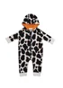 Lucy & Sam Black Cow Hooded Romper (3 Months to 24 Months) - 12 - 18 months Image 2
