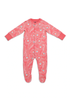 Lucy & Sam Pink Peacock Button Babygrow (0 to 24 Months) - 9 - 12 Months Image 2