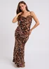 Urban Bliss Brown Satin-Look Cowl Maxi Dress - 12 Image 1