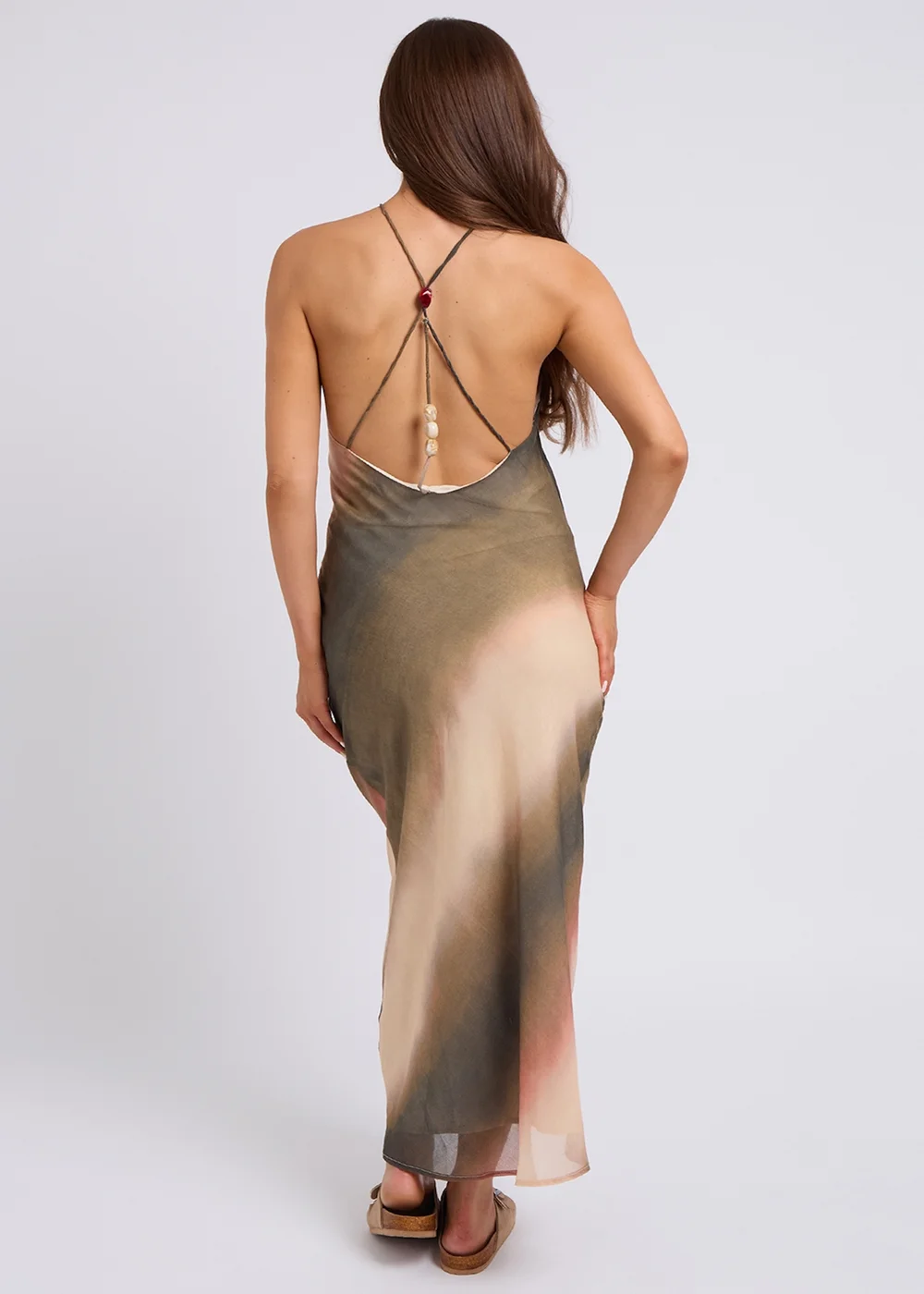 Urban Bliss Green Ombre Beaded Maxi Dress - 14 Image 4