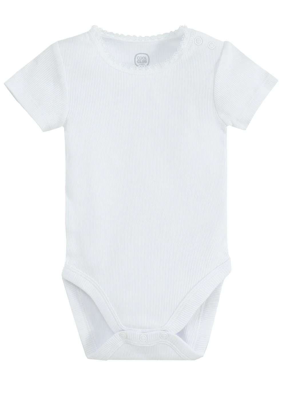 Cool Club Pink Frill Shoulder Printed Long Sleeve Bodysuit (1-36 mnths) - 1 - 2 months Image 2