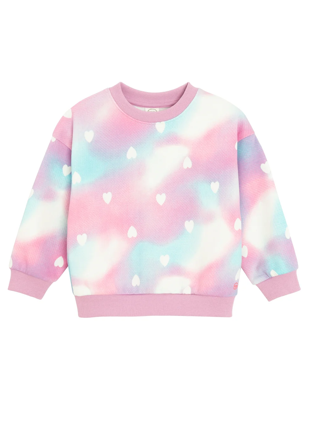 Cool Club Pink Printed Sweatshirt with Ribbed Neck & Cuffs (3-7 yrs) - 7 Yrs Image 1