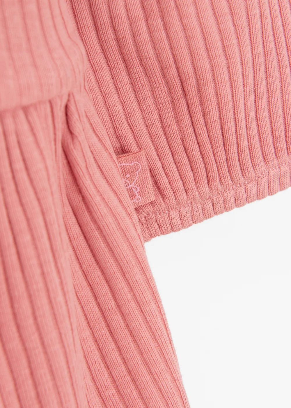 Cool Club Pink Long Sleeve Ribbed Dress (2-24 months) - 2-3 Months Image 3