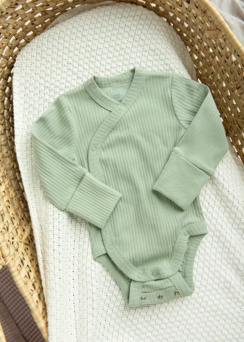 Cool Club Green Ribbed Bodysuit & Trousers Outfit 2-Piece Set (0-9 mnths) - 2 - 6 months Image 2