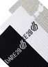 Dare2B Black/White Movement Crew Stretch Socks - Size 6-8 Image 2