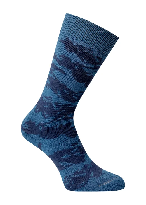 Dare2B Midnight Blue Kids' Printed Ski Stretch Socks - UK9-11 Image 1