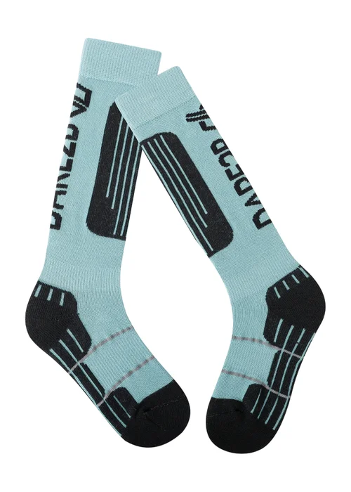 Dare2B Light Blue Kids' Technical Ski Socks - Size 6-8 Image 2
