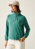 Regatta Forest Green Frankie Half Zip Lightweight Fleece - Size 14 Image 1