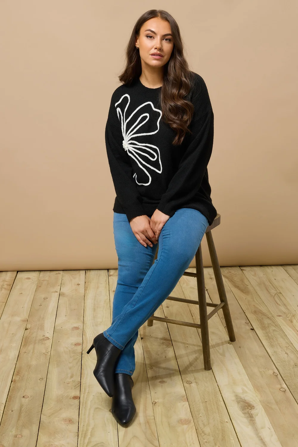 Evans Curve Midwash High Waisted Skinny Jeans - 30/L32 Image 2