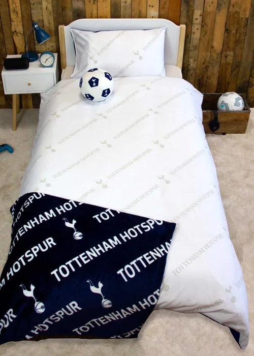 Tottenham Hotspur FC Blue Line Panel Duvet Cover - Single Image 2