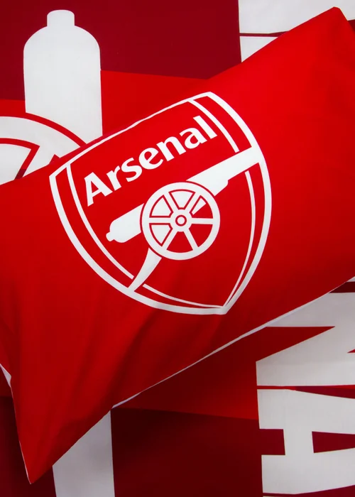Arsenal Lightning Red Panel Duvet Cover - Single Image 4