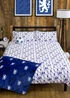 Chelsea Blue Geometric Panel Duvet Cover - Double Image 2