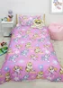 Paw Patrol Pink Brushed Rotary Duvet Cover - Single Image 2