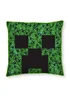 Minecraft Cubed Green Square Cushion - One Size Image 2