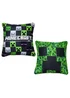 Minecraft Cubed Green Square Cushion - One Size Image 1