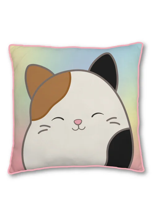 Squishmallows Pink MeowMoo Square Rotary Cushion - One Size Image 2