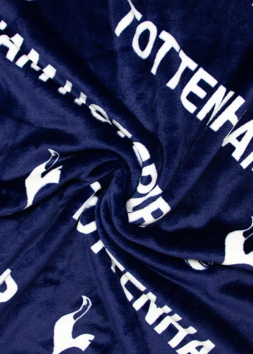 Tottenham Hotspur FC Line Blue Fleece Blanket - 100 x 150 Image 1