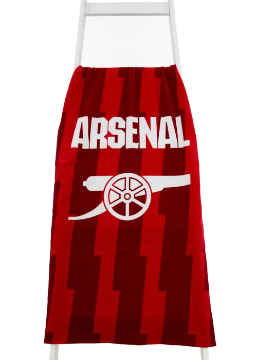Arsenal FC Red Lightning Bath Towel - 75 X 150 Image 4