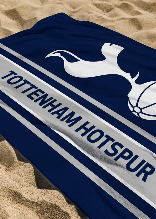 Tottenham Hotspur Blue Line Bath Towel - 75 X 150 Image 2