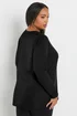 Yours Curve Black Long Sleeve Ribbed Swing Top - Size 20 Clothing Image 5