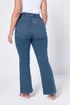 Yours Curve Mid Blue Bootcut Stretch Isla Jeans - 24/L30 Image 3