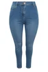 Yours Curve Mid Blue Skinny Stretch Ava Jeans - 22/L28 Image 5
