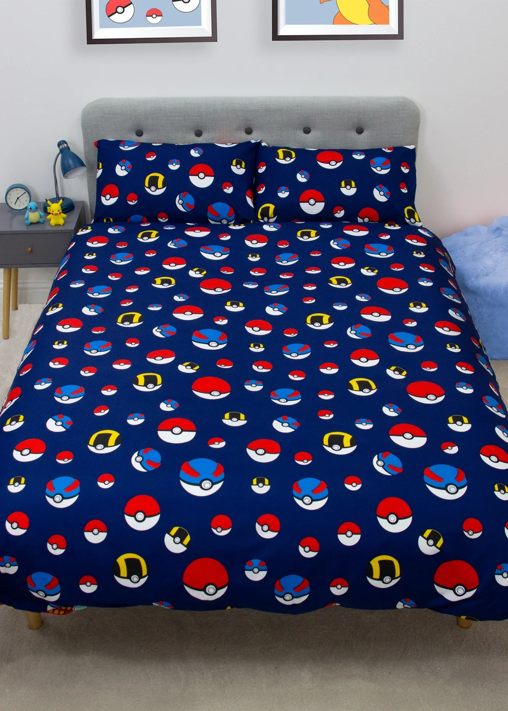 Pokemon Multicolour Retro Duvet Cover - Double Image 2
