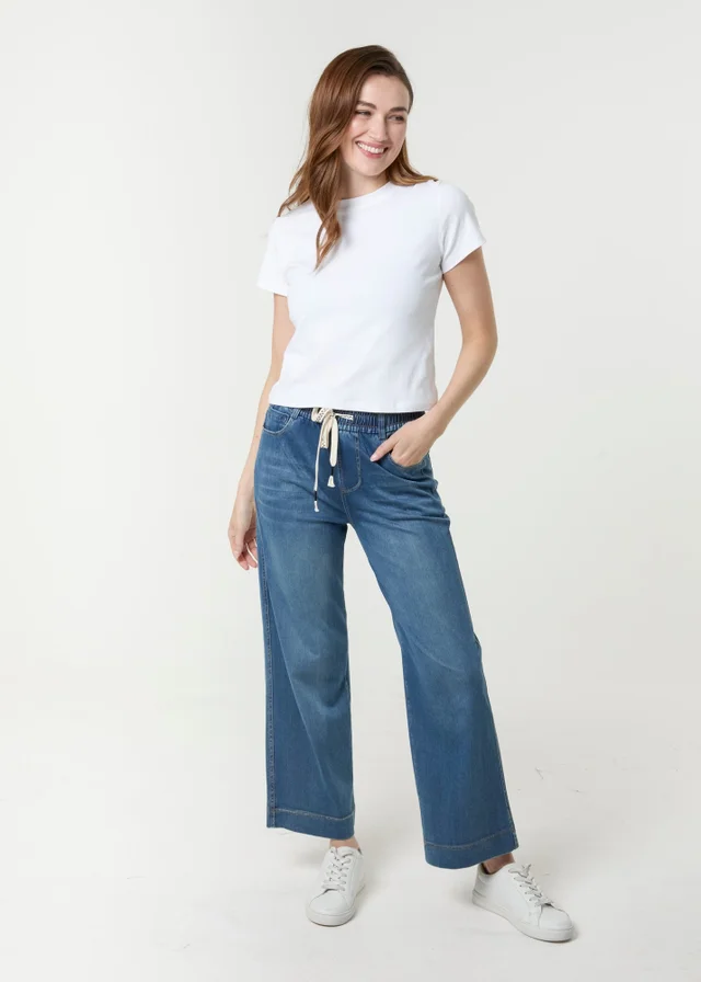 Blue Vanilla Blue Elasticated Waist Jeans