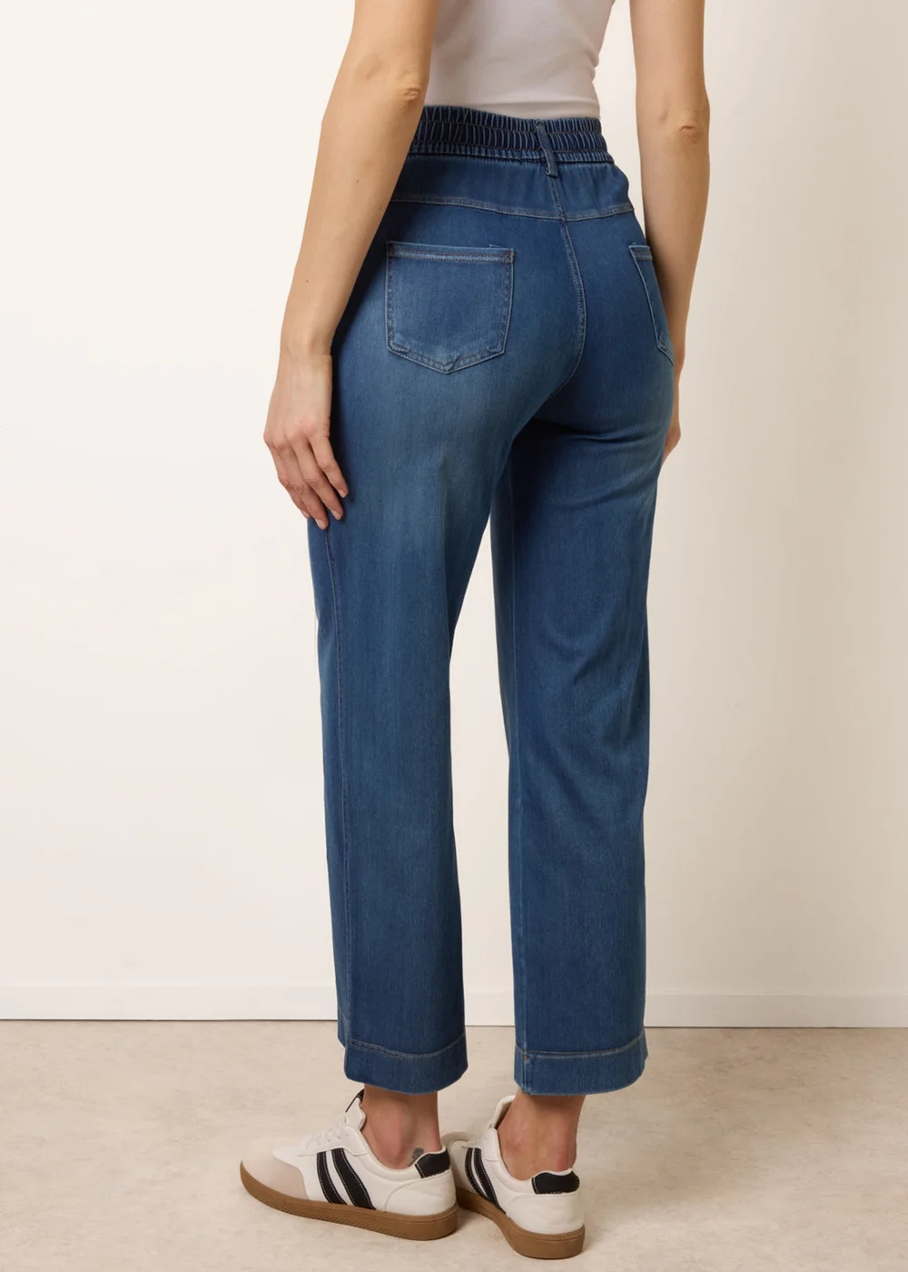 Blue Vanilla Blue Elasticated Waist Jeans - M Image 5