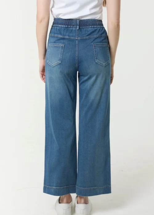 Blue Vanilla Blue Elasticated Waist Jeans - M Image 4