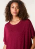 Blue Vanilla Red Stud Detail Round Neck T-shirt - Large/Extra Large Image 3