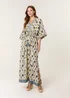 Blue Vanilla Multi Embellished Kimono Dress - M Image 1