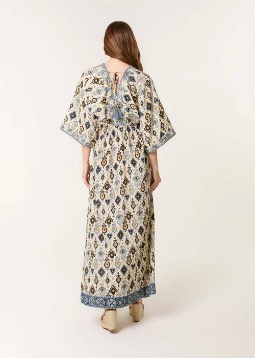 Blue Vanilla Multi Embellished Kimono Dress - M Image 4