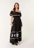 Blue Vanilla Black Luxe Ric Rac Floral Midi Dress - M/L Image 3