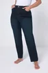 Yours Curve Dark Indigo Blue Straight Leg Ruby Jeans - 14/L30 Image 1