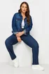 Yours Curve Indigo Blue Straight Leg Ruby Jeans - 16/L30 Image 2