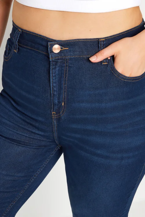 Yours Curve Indigo Blue Straight Leg Ruby Jeans - 16/L30 Image 4