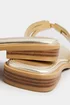 Yours Gold Cut Out Mule Sandals In Extra Wide EEE Fit - 5 Extra Wide Image 4