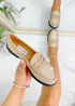 Love Lemonade Beige Crystal Royale Loafers - Size 3 Image 4